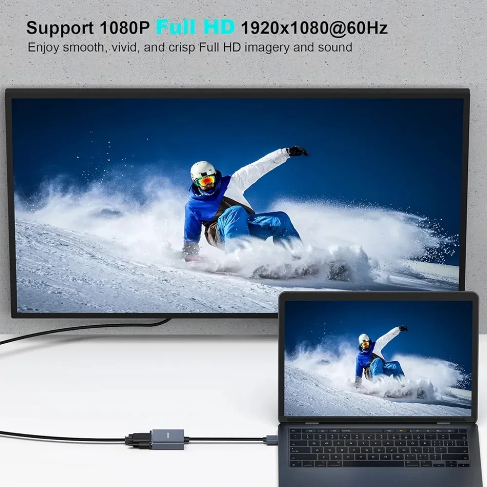 BENFEI USB 3.0 to VGA Adapter, USB 3.0 to VGA Male to Female Adapter for Windows
